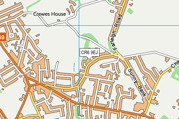 CR6 9EJ map - OS VectorMap District (Ordnance Survey)
