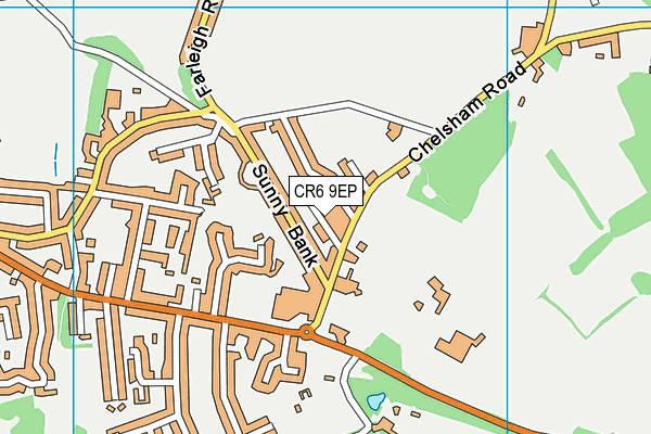CR6 9EP map - OS VectorMap District (Ordnance Survey)