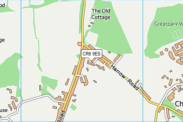 CR6 9ES map - OS VectorMap District (Ordnance Survey)