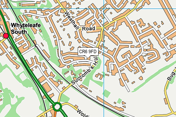 CR6 9FD map - OS VectorMap District (Ordnance Survey)