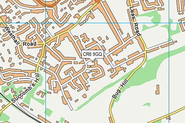 CR6 9GQ map - OS VectorMap District (Ordnance Survey)