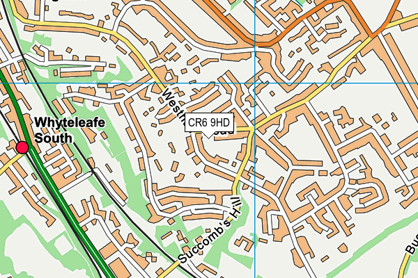 CR6 9HD map - OS VectorMap District (Ordnance Survey)