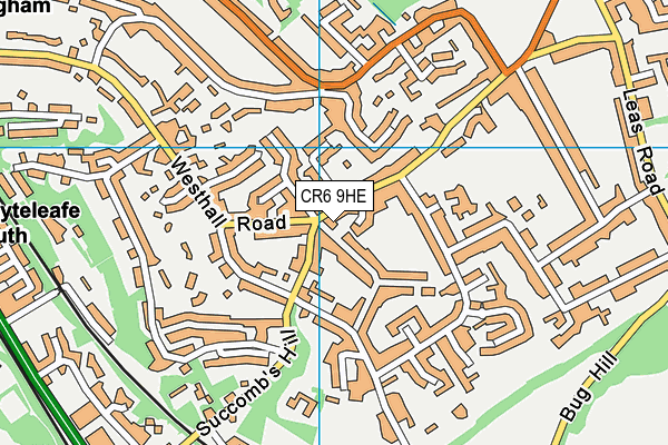 CR6 9HE map - OS VectorMap District (Ordnance Survey)