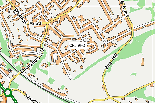 CR6 9HQ map - OS VectorMap District (Ordnance Survey)