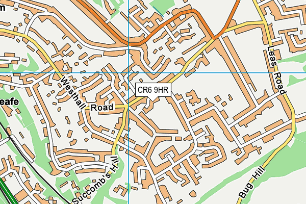 CR6 9HR map - OS VectorMap District (Ordnance Survey)