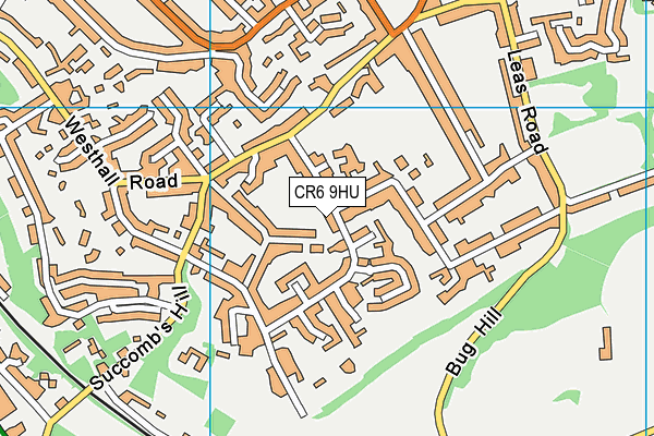 CR6 9HU map - OS VectorMap District (Ordnance Survey)
