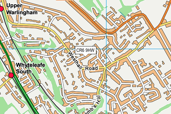 CR6 9HW map - OS VectorMap District (Ordnance Survey)