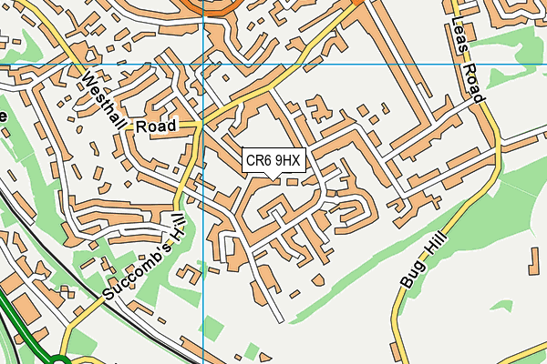 CR6 9HX map - OS VectorMap District (Ordnance Survey)