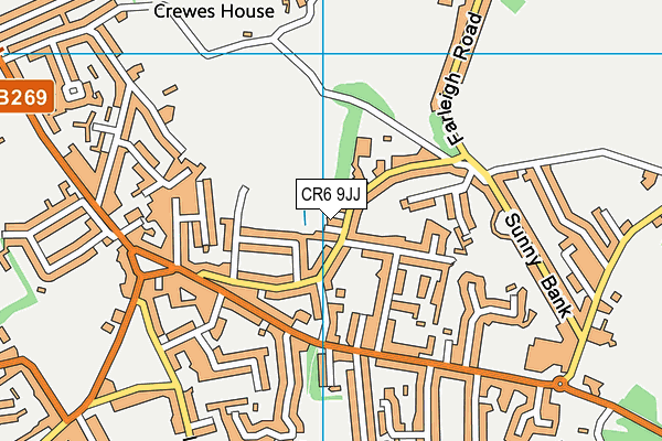 CR6 9JJ map - OS VectorMap District (Ordnance Survey)