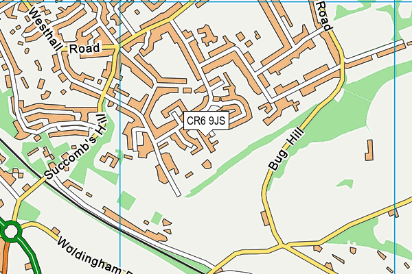 CR6 9JS map - OS VectorMap District (Ordnance Survey)