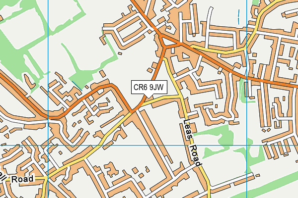 CR6 9JW map - OS VectorMap District (Ordnance Survey)