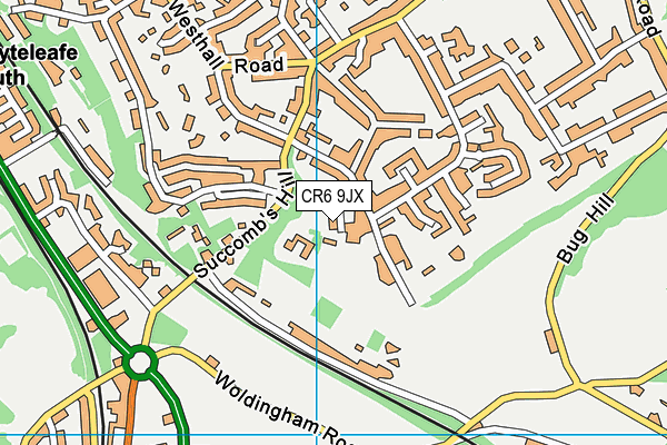 CR6 9JX map - OS VectorMap District (Ordnance Survey)