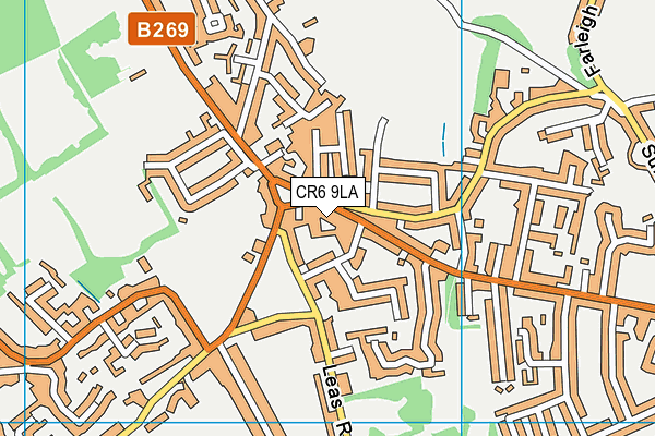 CR6 9LA map - OS VectorMap District (Ordnance Survey)