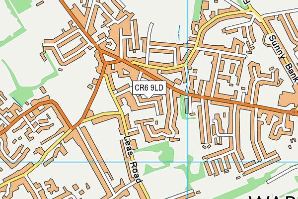 CR6 9LD map - OS VectorMap District (Ordnance Survey)