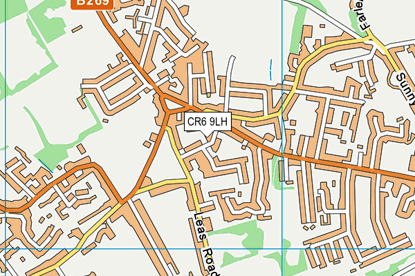 CR6 9LH map - OS VectorMap District (Ordnance Survey)