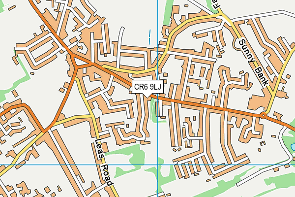 CR6 9LJ map - OS VectorMap District (Ordnance Survey)