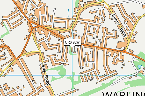 CR6 9LW map - OS VectorMap District (Ordnance Survey)