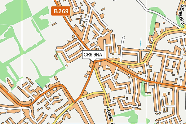 CR6 9NA map - OS VectorMap District (Ordnance Survey)