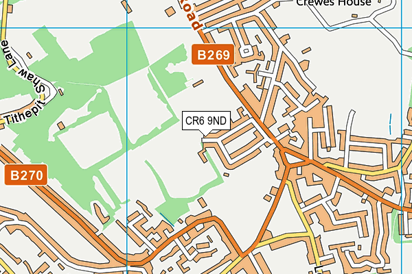 CR6 9ND map - OS VectorMap District (Ordnance Survey)