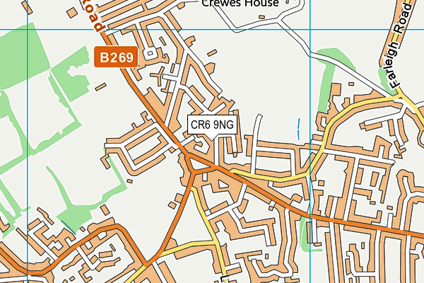 CR6 9NG map - OS VectorMap District (Ordnance Survey)