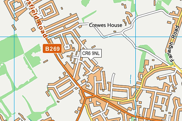 CR6 9NL map - OS VectorMap District (Ordnance Survey)