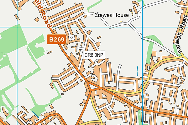 CR6 9NP map - OS VectorMap District (Ordnance Survey)
