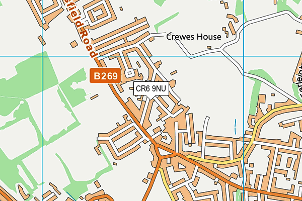 CR6 9NU map - OS VectorMap District (Ordnance Survey)