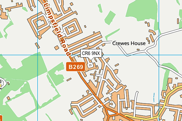 CR6 9NX map - OS VectorMap District (Ordnance Survey)