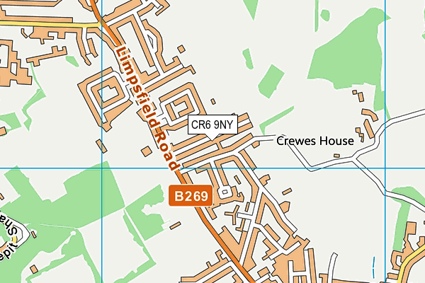 CR6 9NY map - OS VectorMap District (Ordnance Survey)