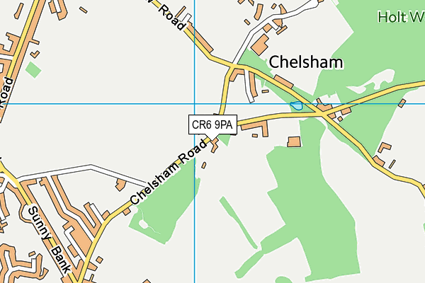 CR6 9PA map - OS VectorMap District (Ordnance Survey)