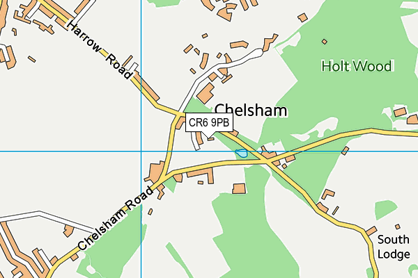 Warlingham Park School map (CR6 9PB) - OS VectorMap District (Ordnance Survey)