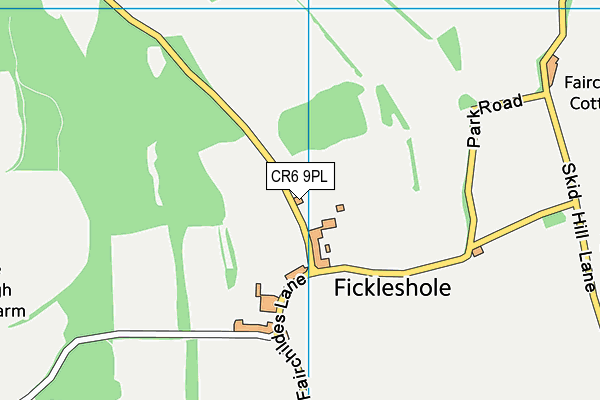 CR6 9PL map - OS VectorMap District (Ordnance Survey)