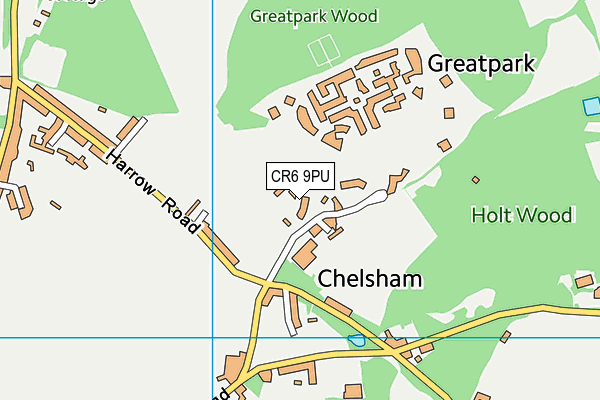 Greatpark map (CR6 9PU) - OS VectorMap District (Ordnance Survey)