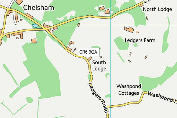 CR6 9QA map - OS VectorMap District (Ordnance Survey)