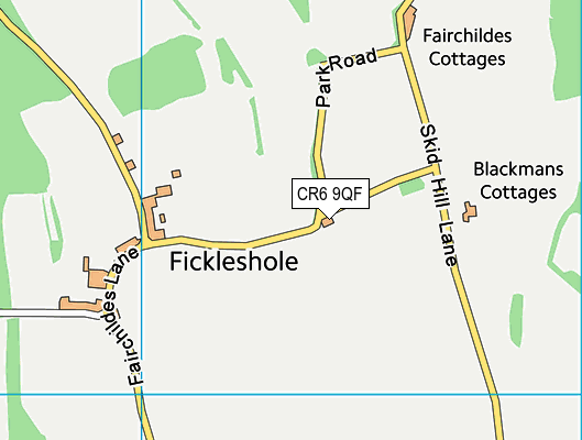 CR6 9QF map - OS VectorMap District (Ordnance Survey)