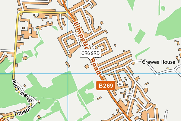 CR6 9RD map - OS VectorMap District (Ordnance Survey)