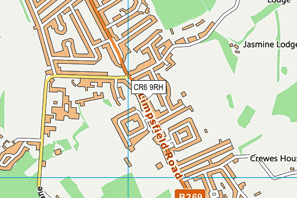 CR6 9RH map - OS VectorMap District (Ordnance Survey)