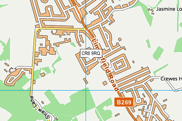 CR6 9RQ map - OS VectorMap District (Ordnance Survey)