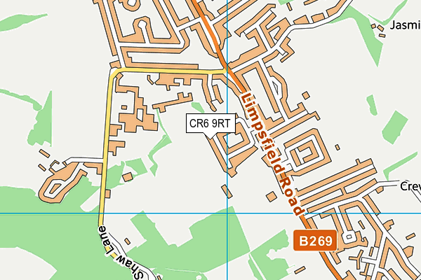 CR6 9RT map - OS VectorMap District (Ordnance Survey)