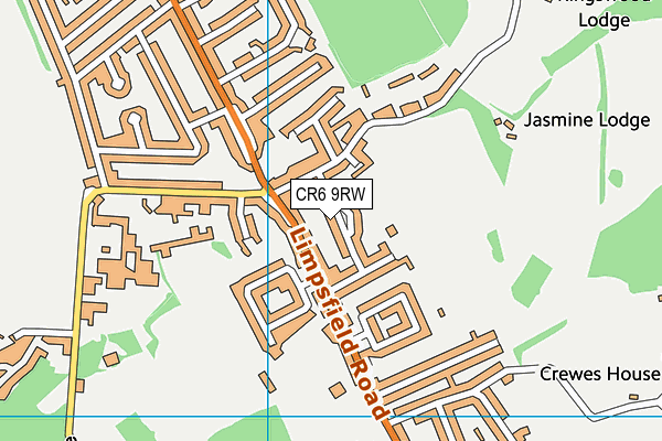 CR6 9RW map - OS VectorMap District (Ordnance Survey)