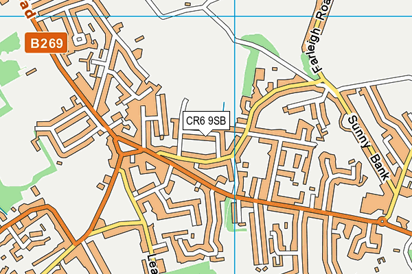 CR6 9SB map - OS VectorMap District (Ordnance Survey)