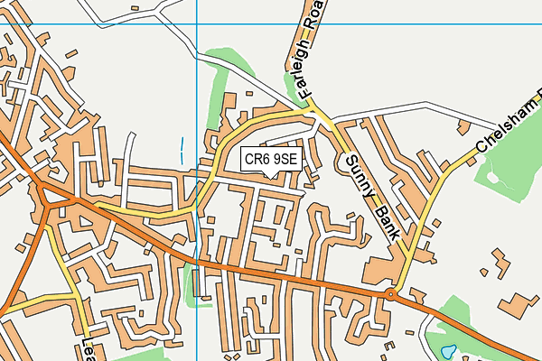 CR6 9SE map - OS VectorMap District (Ordnance Survey)