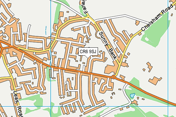 CR6 9SJ map - OS VectorMap District (Ordnance Survey)