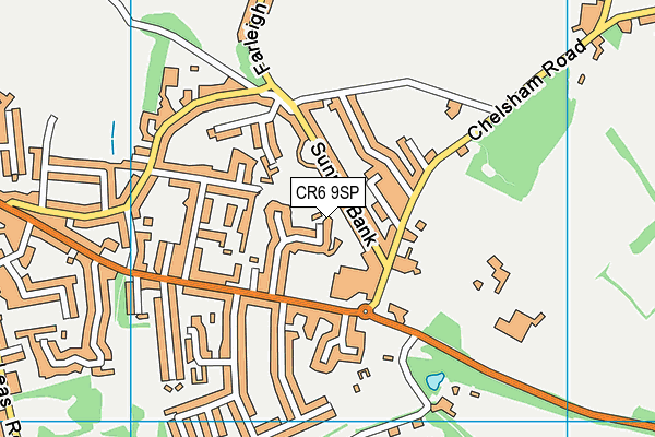 CR6 9SP map - OS VectorMap District (Ordnance Survey)
