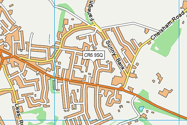 CR6 9SQ map - OS VectorMap District (Ordnance Survey)