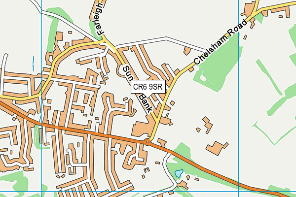 CR6 9SR map - OS VectorMap District (Ordnance Survey)