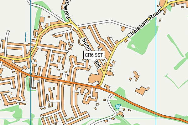 CR6 9ST map - OS VectorMap District (Ordnance Survey)