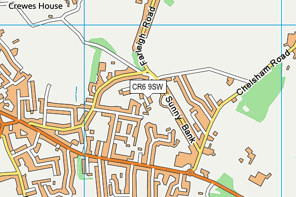CR6 9SW map - OS VectorMap District (Ordnance Survey)