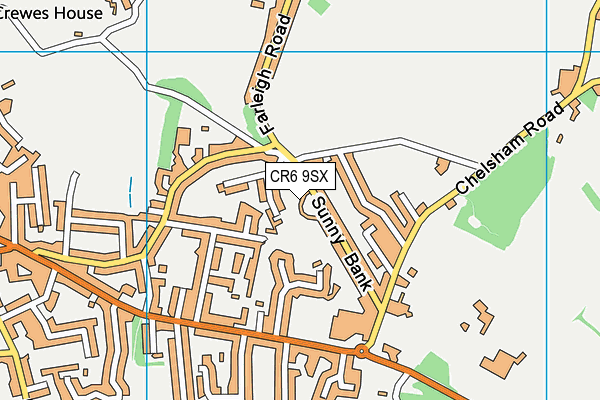 CR6 9SX map - OS VectorMap District (Ordnance Survey)