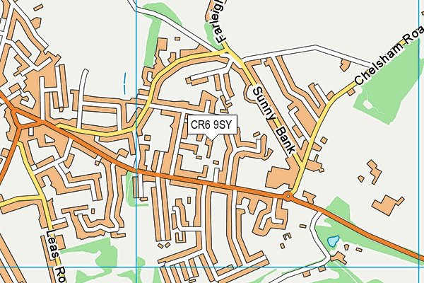 CR6 9SY map - OS VectorMap District (Ordnance Survey)